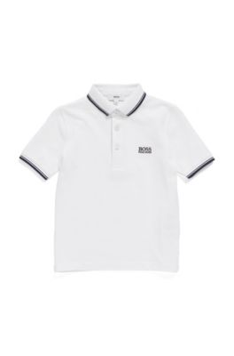 BOSS - Kids' polo shirt in cotton piqué 
