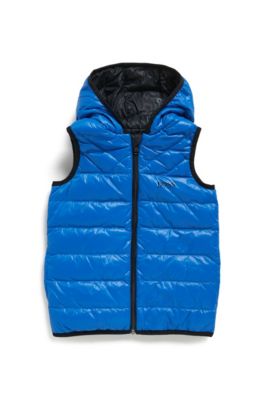 BOSS - Kids' reversible down gilet with 