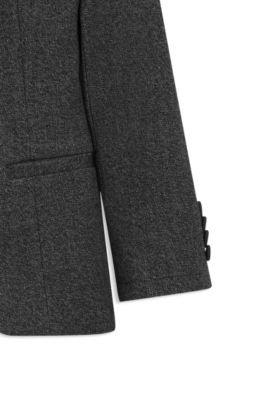 Giacca elegante per bambini in tessuto elasticizzato, Grigio scuro