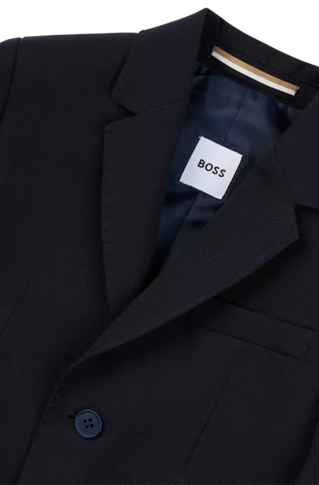 Kids-Sakko aus Stretch-Wolle mit charakteristischem Innenfutter