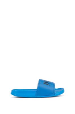 BOSS - Kids' slides with contrast-logo 