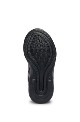 Kids' trainers with 3D-effect logo, Black