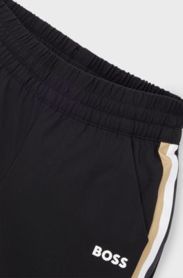 BOSS x Matteo Berrettini kids' tracksuit with logo details, Black