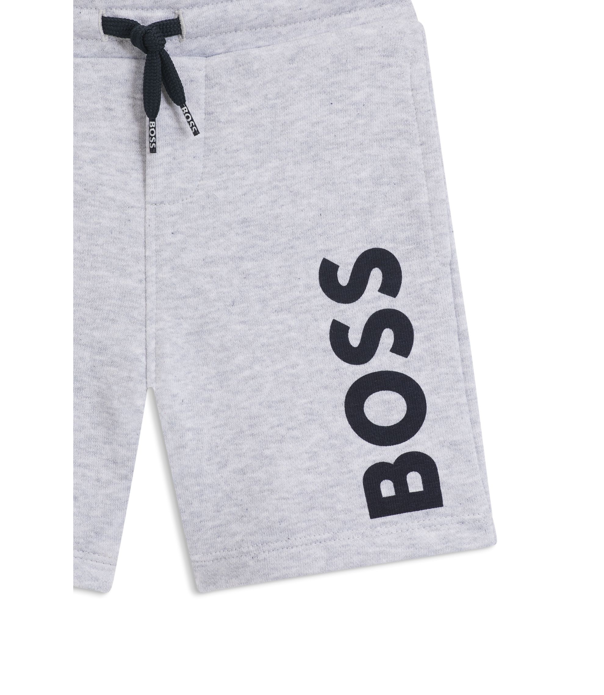 BOSS - キッズ フリース ショートパンツ バーティカルロゴプリント