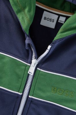 Sweat zippé à capuche Orange Labelpoussière gris nacré pour Homme | FR