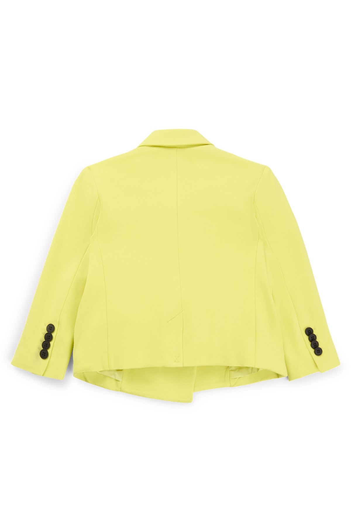 Kids' double-breasted jacket in stretch fabric, Yellow