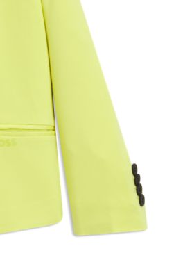 Kids' double-breasted jacket in stretch fabric, Yellow