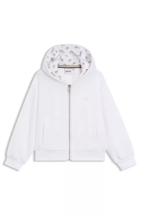 Sweat à capuche en polaire avec détails emblématiques pour enfant