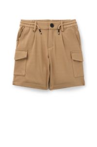 Kids-Cargoshorts aus Stretch-Gewebe mit Tunnelzugbund, Braun