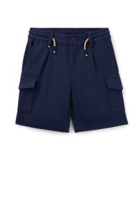Kids-Cargoshorts aus Stretch-Gewebe mit Tunnelzugbund, Dunkelblau