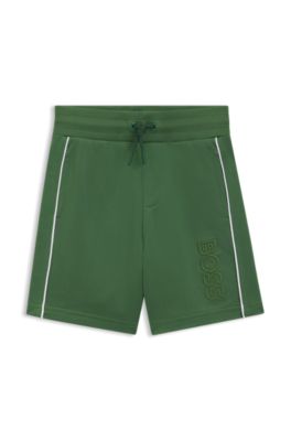 Hugo boss shorts green discount