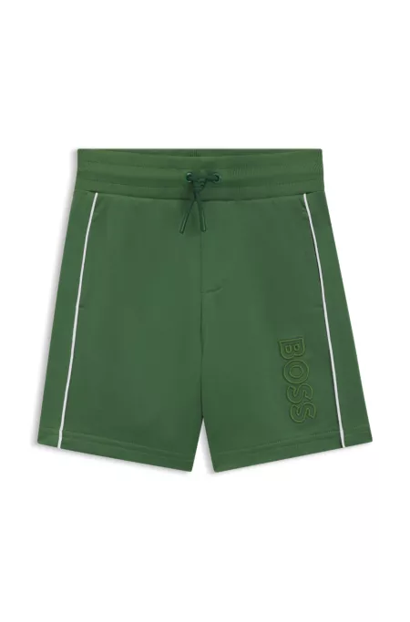 Short avec cordon de serrage et logo brodé pour enfant