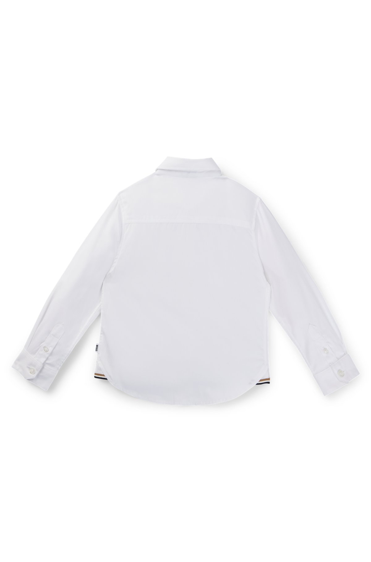 Kids' regular-fit shirt in Oxford cotton, White