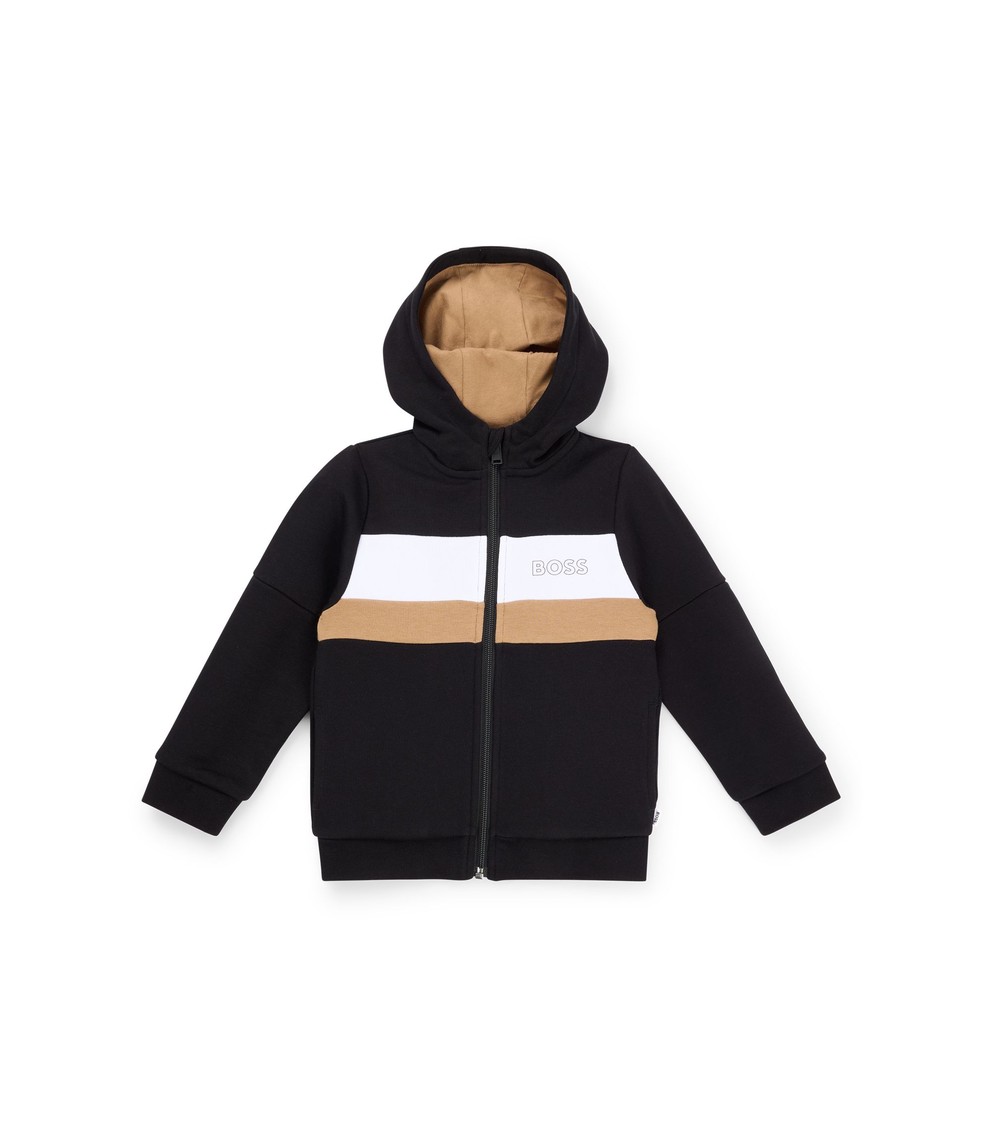 BOSS コットンブレンド セーター カラーブロック＆ロゴ BOSS コットンブレンド セーター カラーブロック＆ロゴ