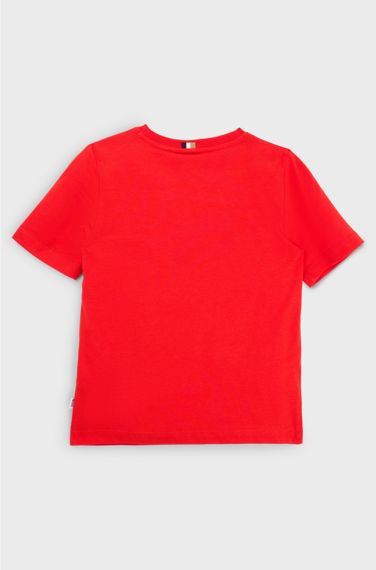 Kids' T-shirt in cotton with logo artwork, Red