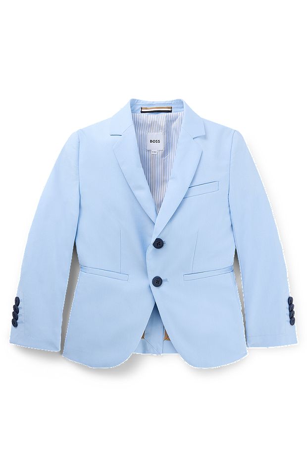 Kids' suit jacket in stretch fabric, Light Blue