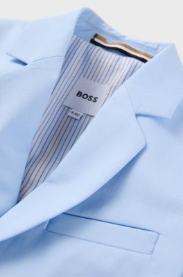 Kids' suit jacket in stretch fabric, Light Blue