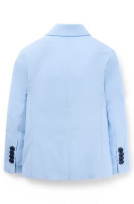 Kids' suit jacket in stretch fabric, Light Blue