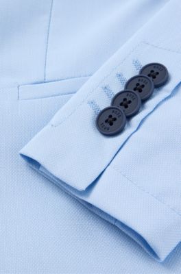 Kids' suit jacket in stretch fabric, Light Blue