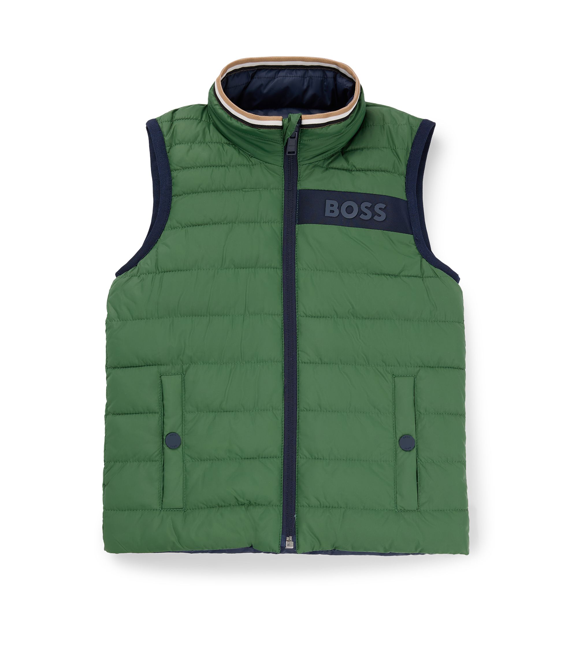 Gilet Réversible Hugo Boss Kids - Noir - Modèle J16181 09B - Neuf Avec étiquettes