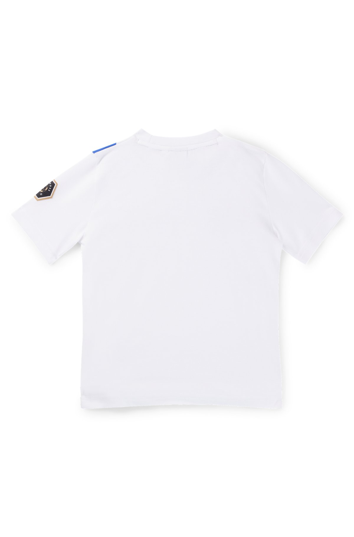 Kids' T-shirt with degradé artwork and logo details, White