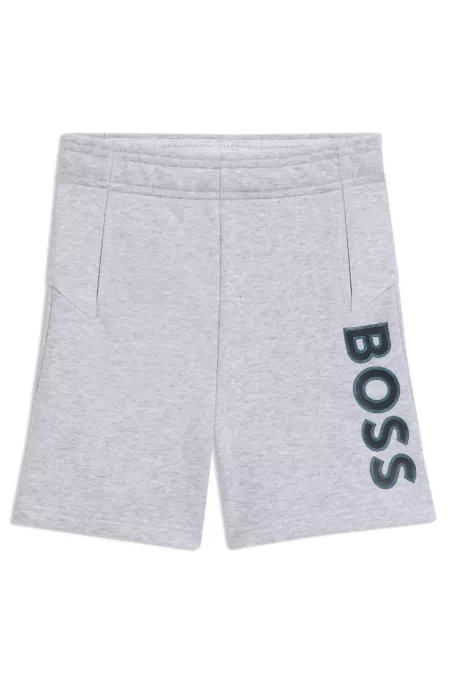 Short en polaire avec logo imprimé en relief pour enfant