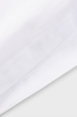 T-shirt en jersey de coton &agrave; logos pour enfant, Blanc