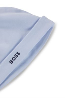 ベビー ハット コットン ロゴエンブロイダリー, ライトブルー