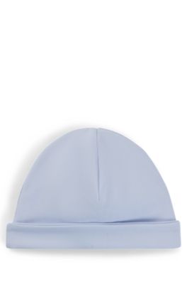 ベビー ハット コットン ロゴエンブロイダリー, ライトブルー