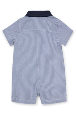 Gift-boxed playsuit and bucket hat for babies, Patterned