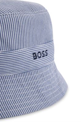 Gift-boxed playsuit and bucket hat for babies, Patterned