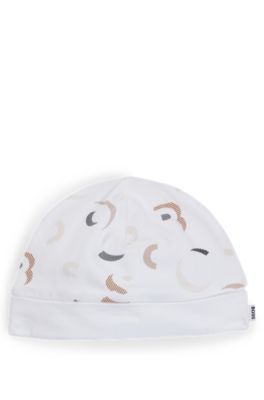 Gift-boxed sleepsuit and hat set for babies, Patterned