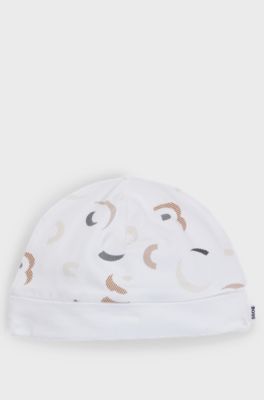 Gift-boxed sleepsuit and hat set for babies, Patterned