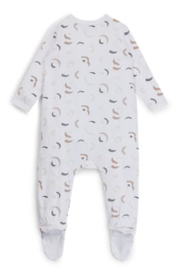 Gift-boxed sleepsuit and hat set for babies, Patterned