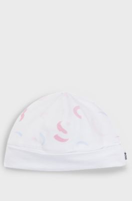 Geschenk-Set aus Baby-Pyjama und M&uuml;tze, Gemustert