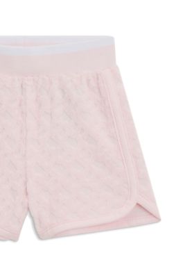 Gift-boxed T-shirt and shorts set for babies, light pink