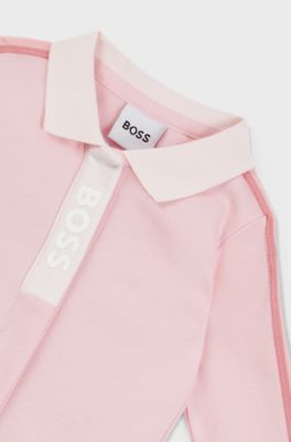 Gift-boxed sleepsuit and bib set for babies, Light Pink