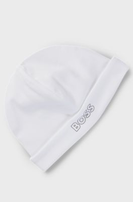 Gift-boxed sleepsuit and hat set for babies, White