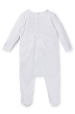 Gift-boxed sleepsuit and hat set for babies, White