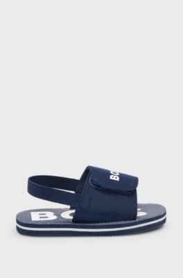Kids-Slides mit Fesselriemen und Branding, Dunkelblau