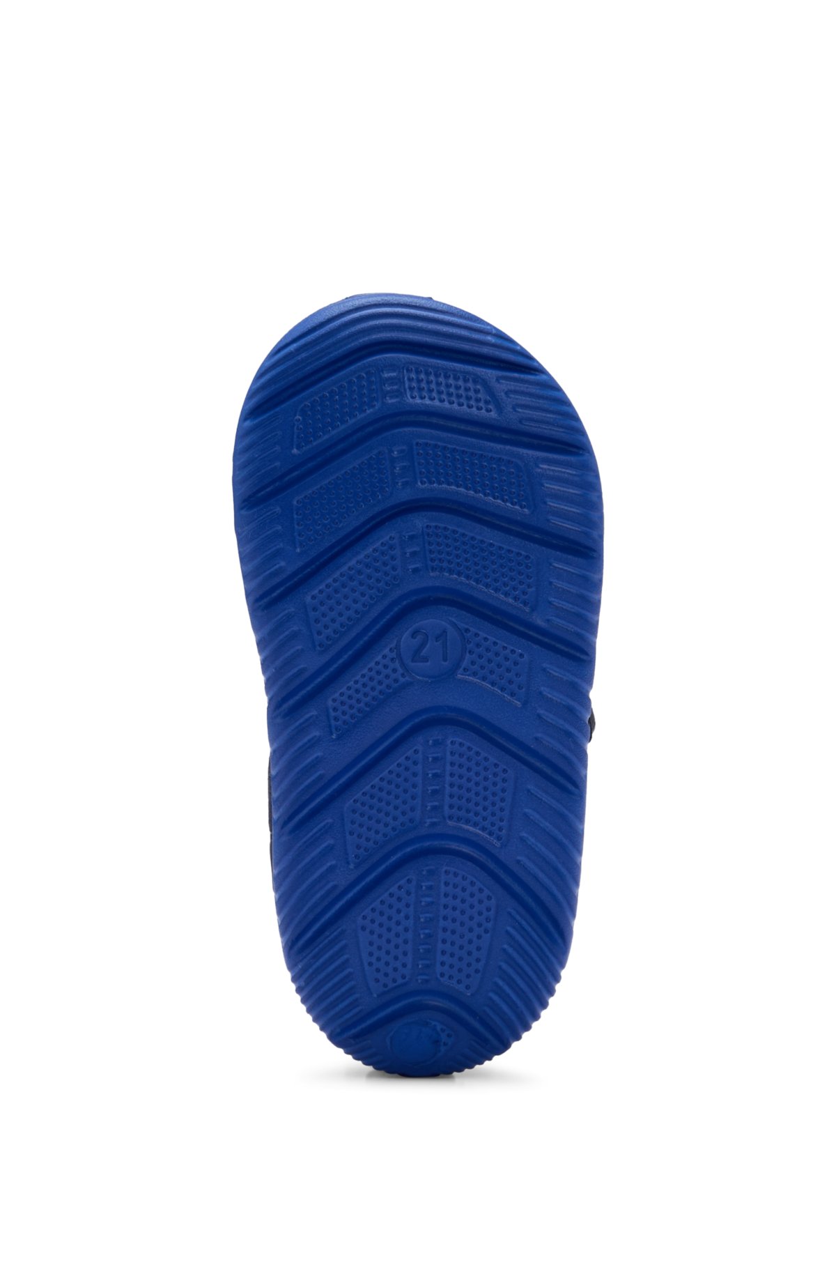 Kids' touch-closure sandals with logo strap, Dark Blue