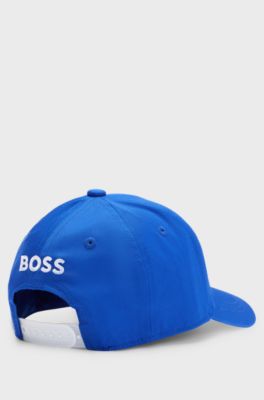 Kids' cap with logo badge, Blue