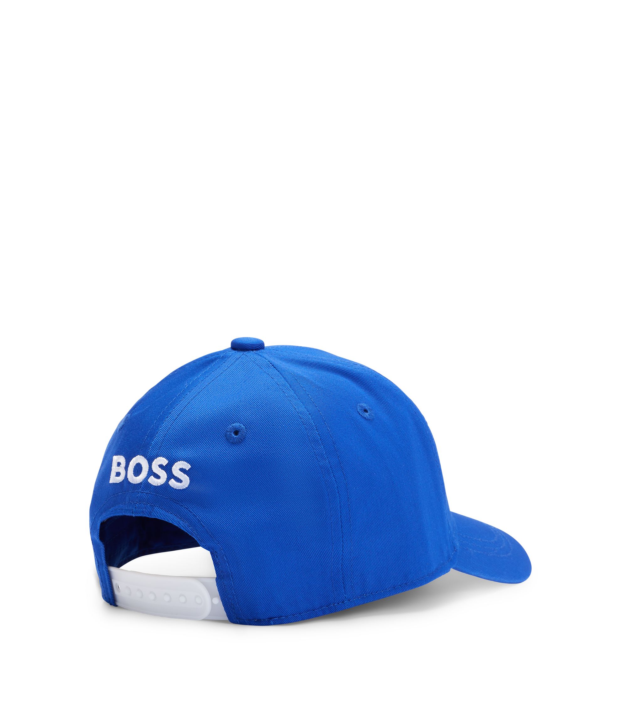 BOSS キャップ　ブルー BOSS - キッズ キャップ ロゴパッチ - ブルー