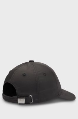 Kids' cap with decorative reflective logo, Black