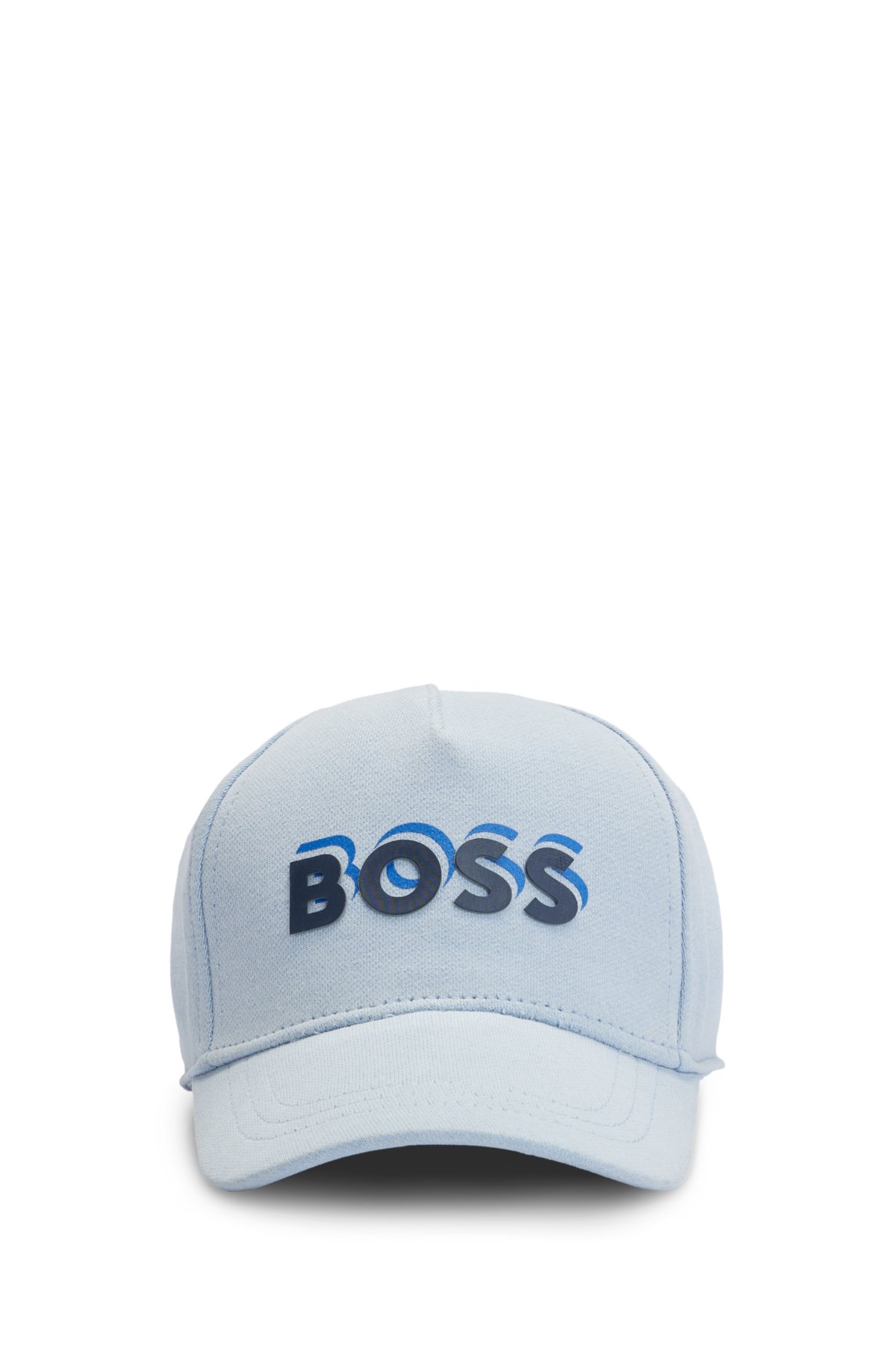 Blue hat for boy with logo Hugo Boss