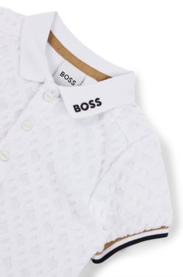 Geschenk-Set aus Baby-Poloshirt und -Shorts, Gemustert