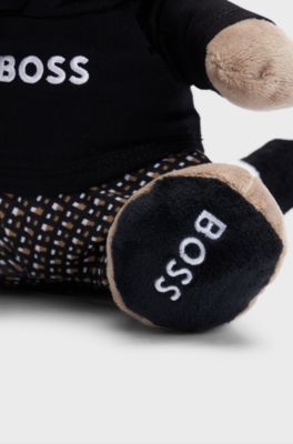Peluche panda rouge en fourrure synth&eacute;tique pour b&eacute;b&eacute;, Marron