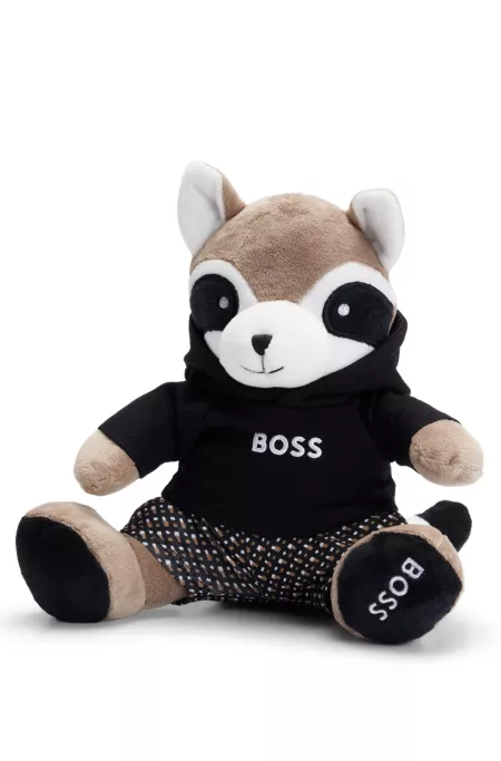 Peluche panda rouge en fourrure synthétique pour bébé