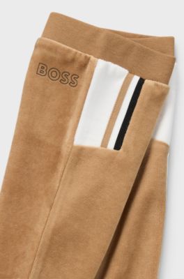 Gift-boxed cotton-blend tracksuit for babies, Brown