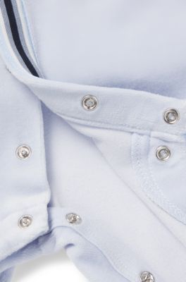 ギフトボックス ベビー ベルベット スリープスーツ, ライトブルー